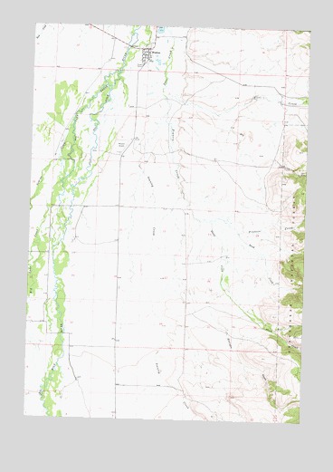 Wisdom, MT USGS Topographic Map