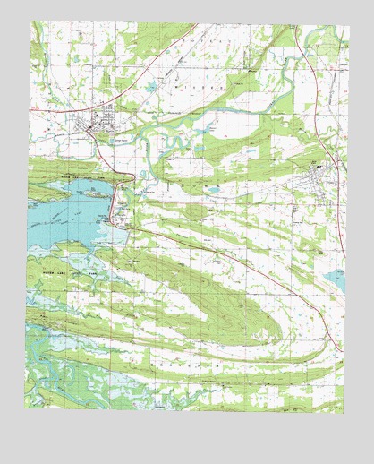 Wister, OK USGS Topographic Map