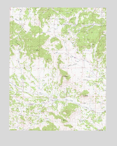 Witcher Mountain, CO USGS Topographic Map