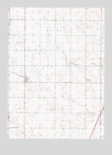 Alexander, IA USGS Topographic Map
