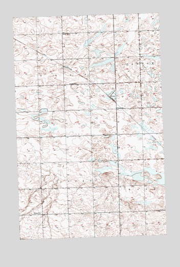 Woburn, ND USGS Topographic Map