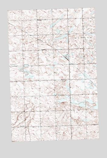 Woburn, ND USGS Topographic Map