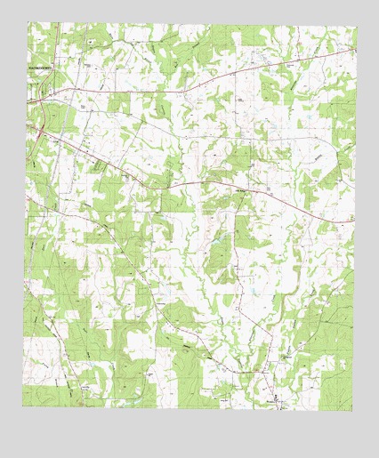 Woden, TX USGS Topographic Map
