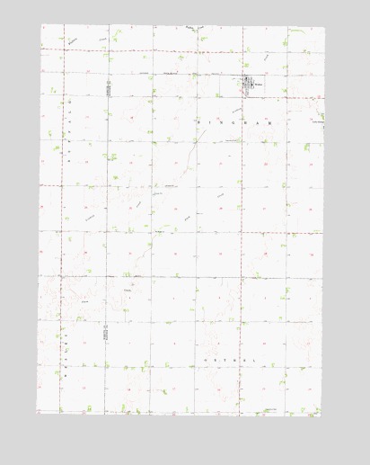 Woden, IA USGS Topographic Map
