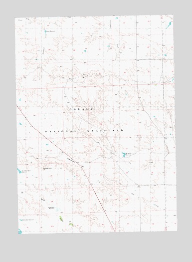 Wolf Butte, NE USGS Topographic Map