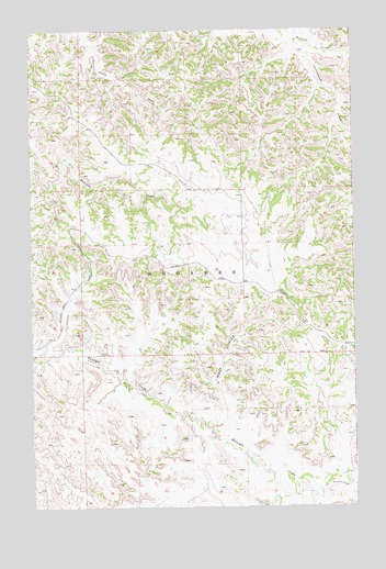 Wolf Coulee, ND USGS Topographic Map
