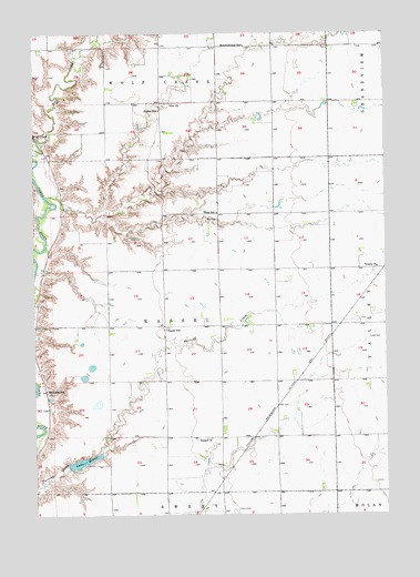 Wolf Creek, SD USGS Topographic Map