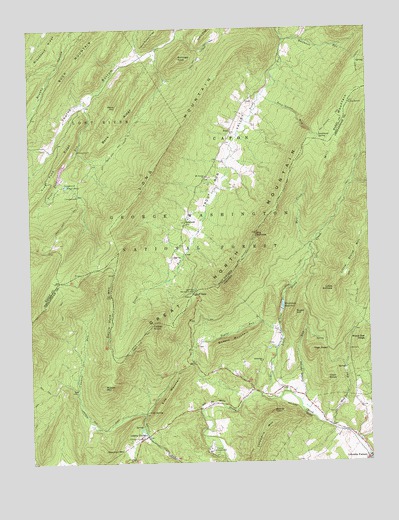 Wolf Gap, WV USGS Topographic Map