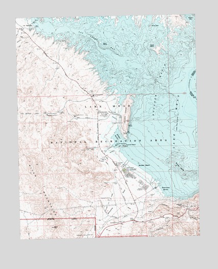 Boulder Beach, NV USGS Topographic Map