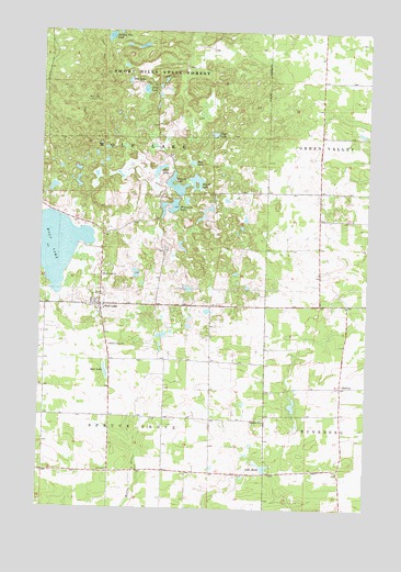 Wolf Lake, MN USGS Topographic Map