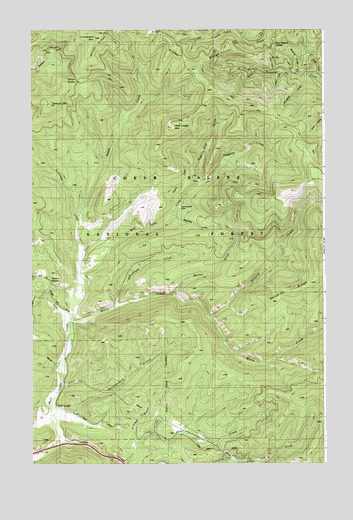 Wolf Lodge, ID USGS Topographic Map