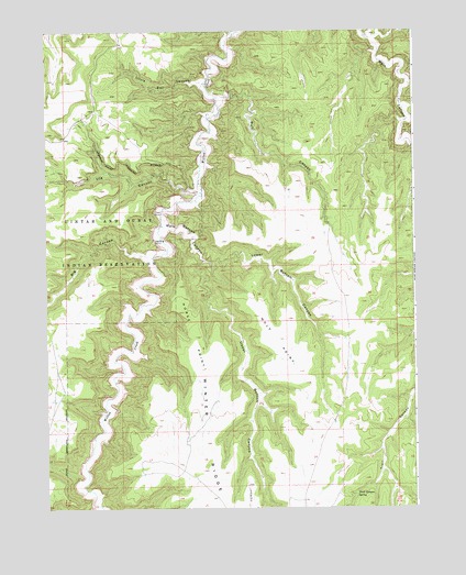 Wolf Point, UT USGS Topographic Map