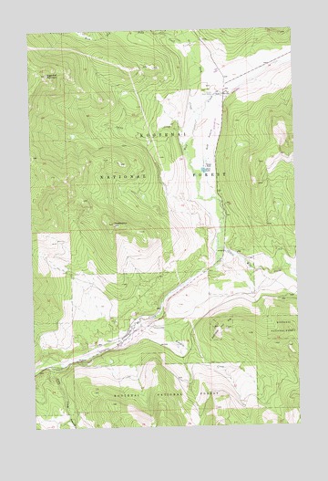 Wolf Prairie, MT USGS Topographic Map
