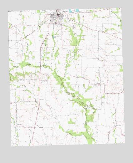 Wolfe City, TX USGS Topographic Map
