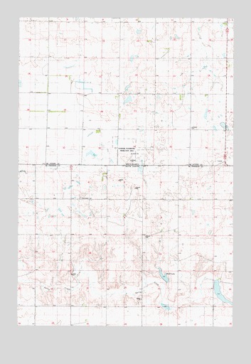 Wolff Lake, SD USGS Topographic Map
