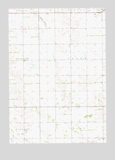 Wolsey SE, SD USGS Topographic Map