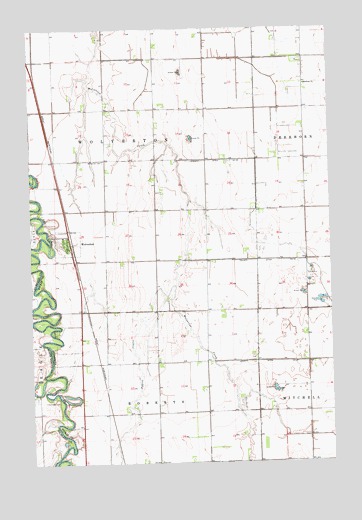 Wolverton, MN USGS Topographic Map
