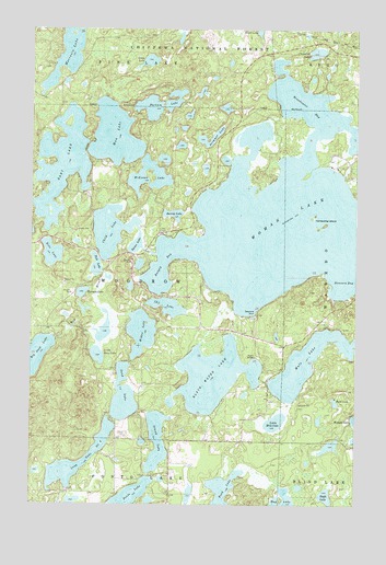 Woman Lake, MN USGS Topographic Map