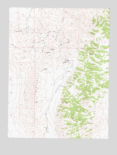 Wonder Mountain, NV USGS Topographic Map