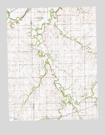 Wonsevu, KS USGS Topographic Map