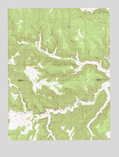 Wood Canyon, UT USGS Topographic Map