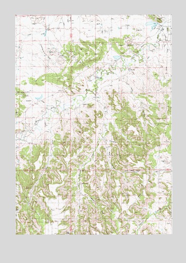 Wood Canyon, WY USGS Topographic Map