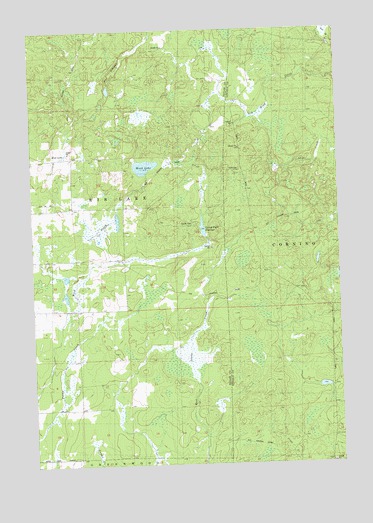 Wood Lake, WI USGS Topographic Map