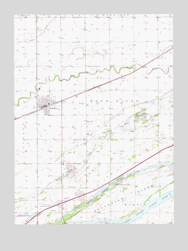 Wood River, NE USGS Topographic Map