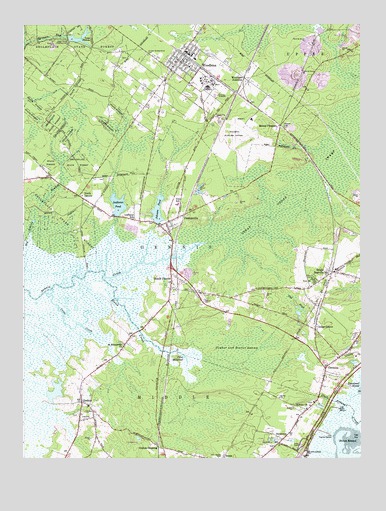 Woodbine, NJ USGS Topographic Map