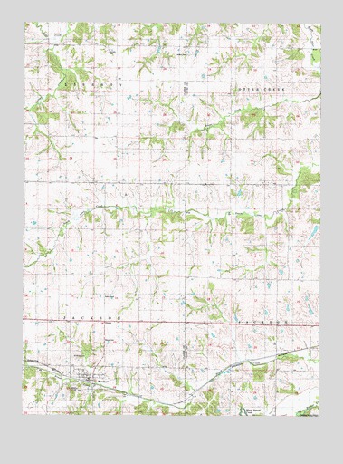 Woodburn, IA USGS Topographic Map