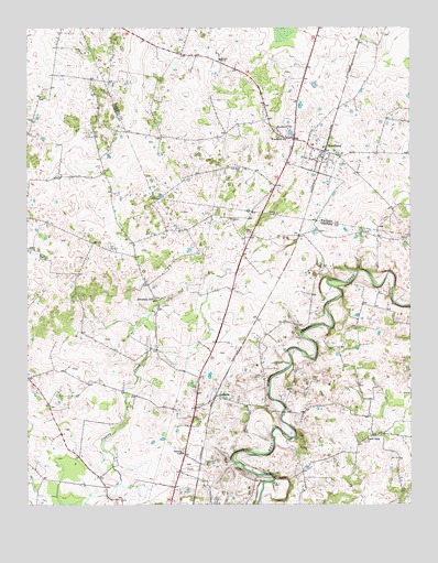 Woodburn, KY USGS Topographic Map