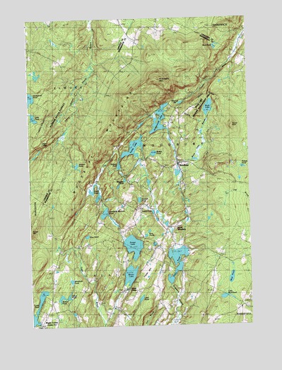 Woodbury, VT USGS Topographic Map