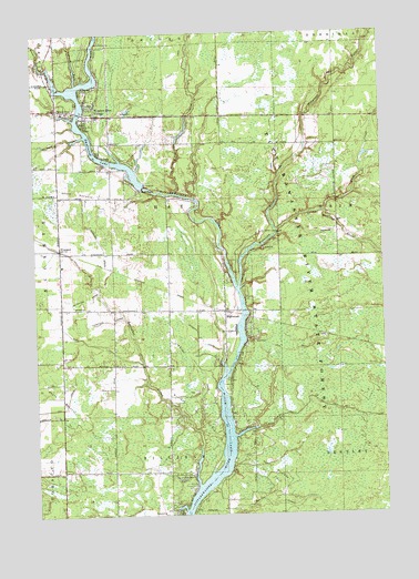 Wooden Shoe Village, MI USGS Topographic Map