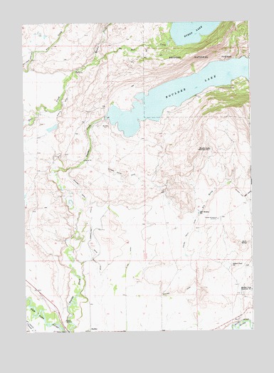 Boulder Lake, WY USGS Topographic Map