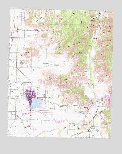 Woodlake, CA USGS Topographic Map