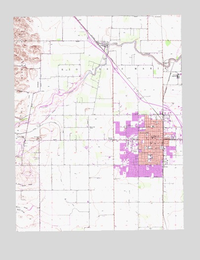 Woodland, CA USGS Topographic Map