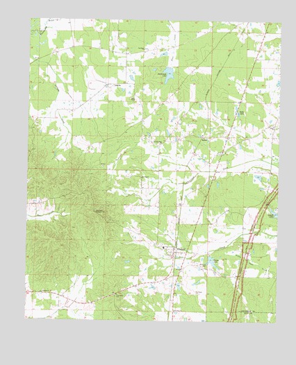 Woodland, MS USGS Topographic Map