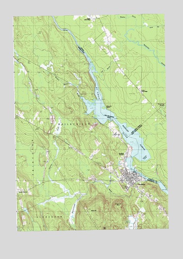 Woodland, ME USGS Topographic Map