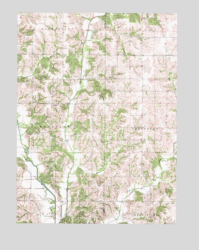 Woodland, IA USGS Topographic Map