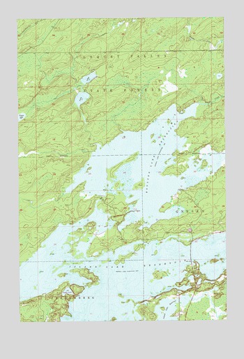 Boulder Lake Reservoir, MN USGS Topographic Map