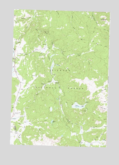 Woodrock, WY USGS Topographic Map