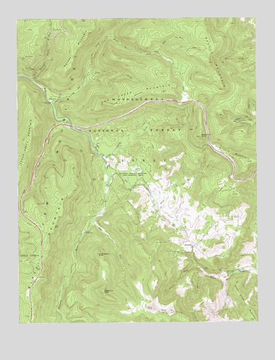 Woodrow, WV USGS Topographic Map