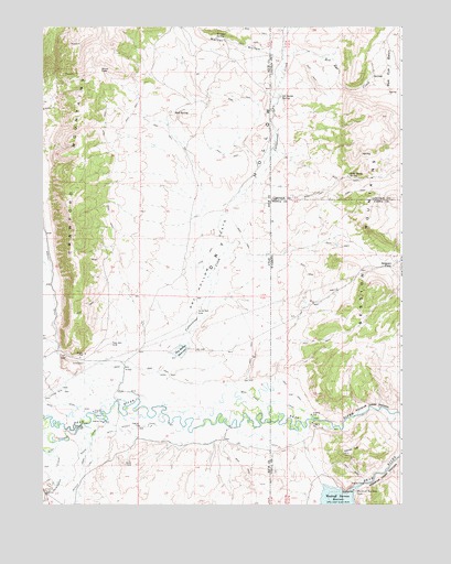 Woodruff Narrows, WY USGS Topographic Map
