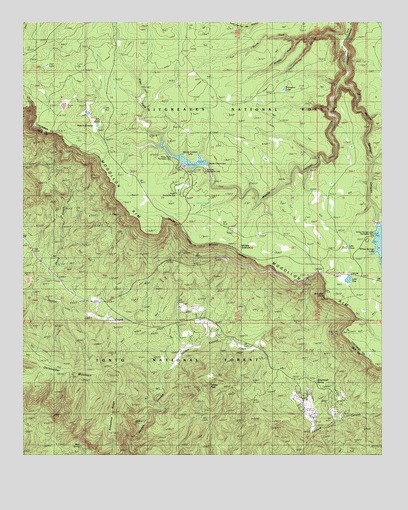 Woods Canyon, AZ USGS Topographic Map