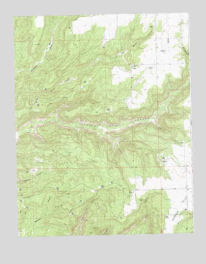 Woods Canyon, CO USGS Topographic Map