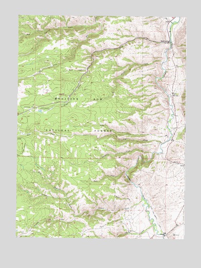 Woods Landing, WY USGS Topographic Map