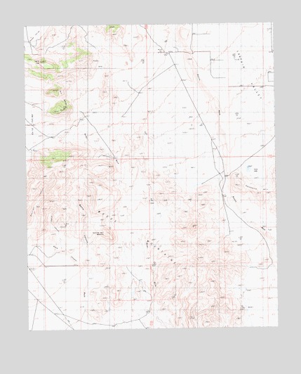 Woods Mountains, CA USGS Topographic Map
