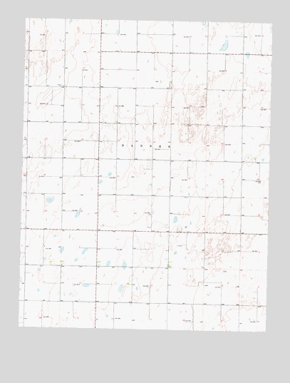 Woods SW, KS USGS Topographic Map
