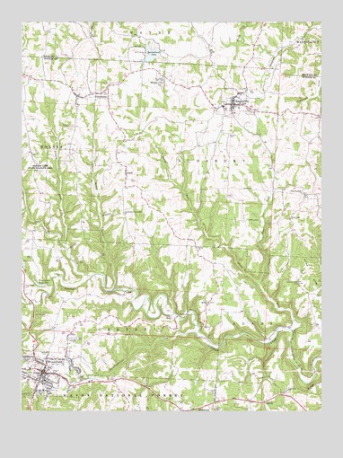 Woodsfield, OH USGS Topographic Map