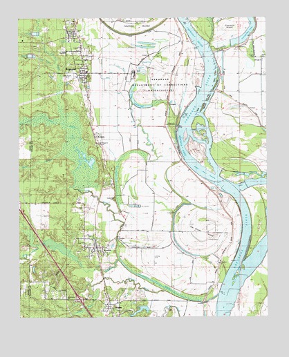Woodson, AR USGS Topographic Map